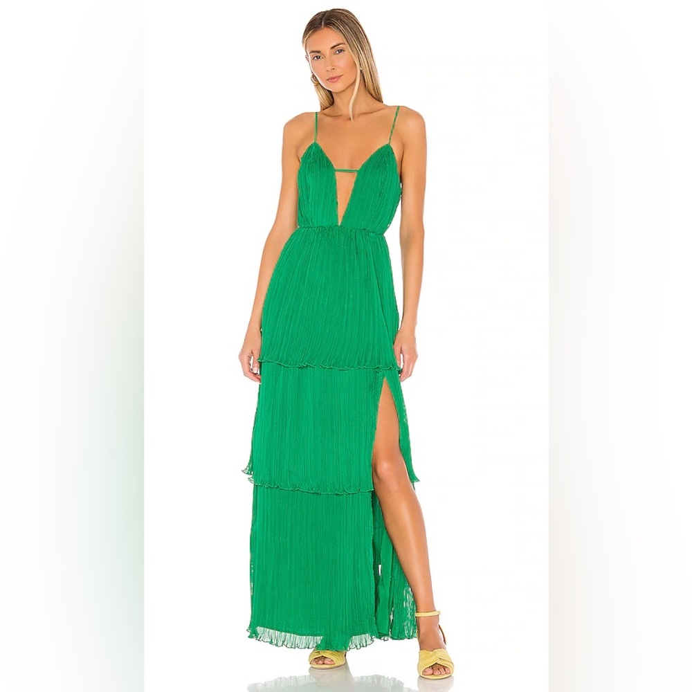 House of Harlow 1960 and Revolve Gorgeous Green Gown Size Medium - NWOT
